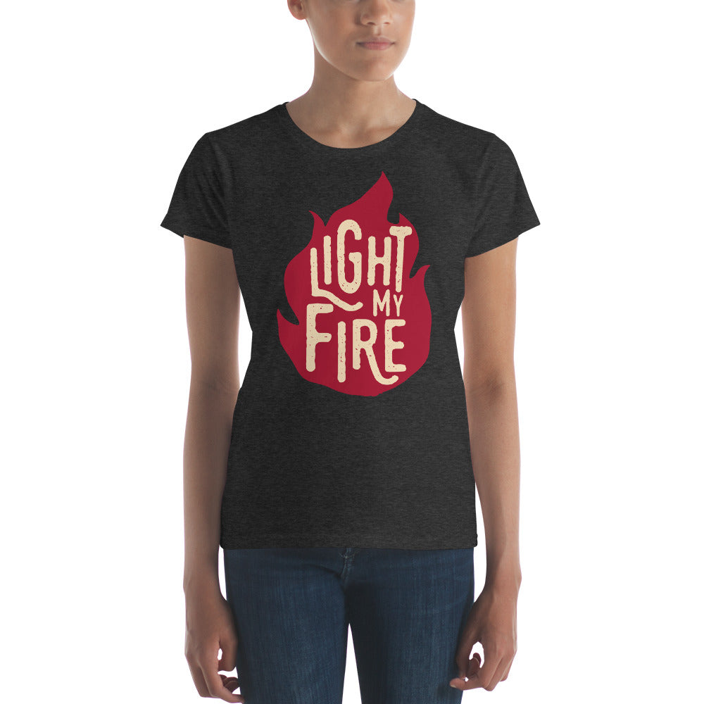 The Doors - Light My Fire - Women's T-Shirt Dark Gray