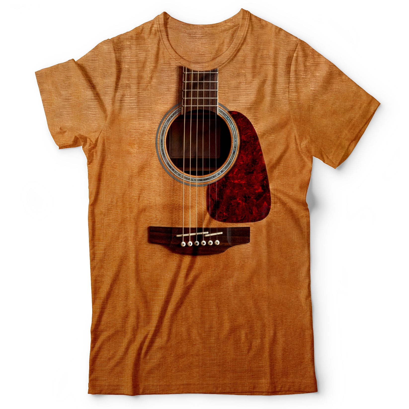 3D Guitar Acoustic Print - Unisex Shirt – Mala Rock