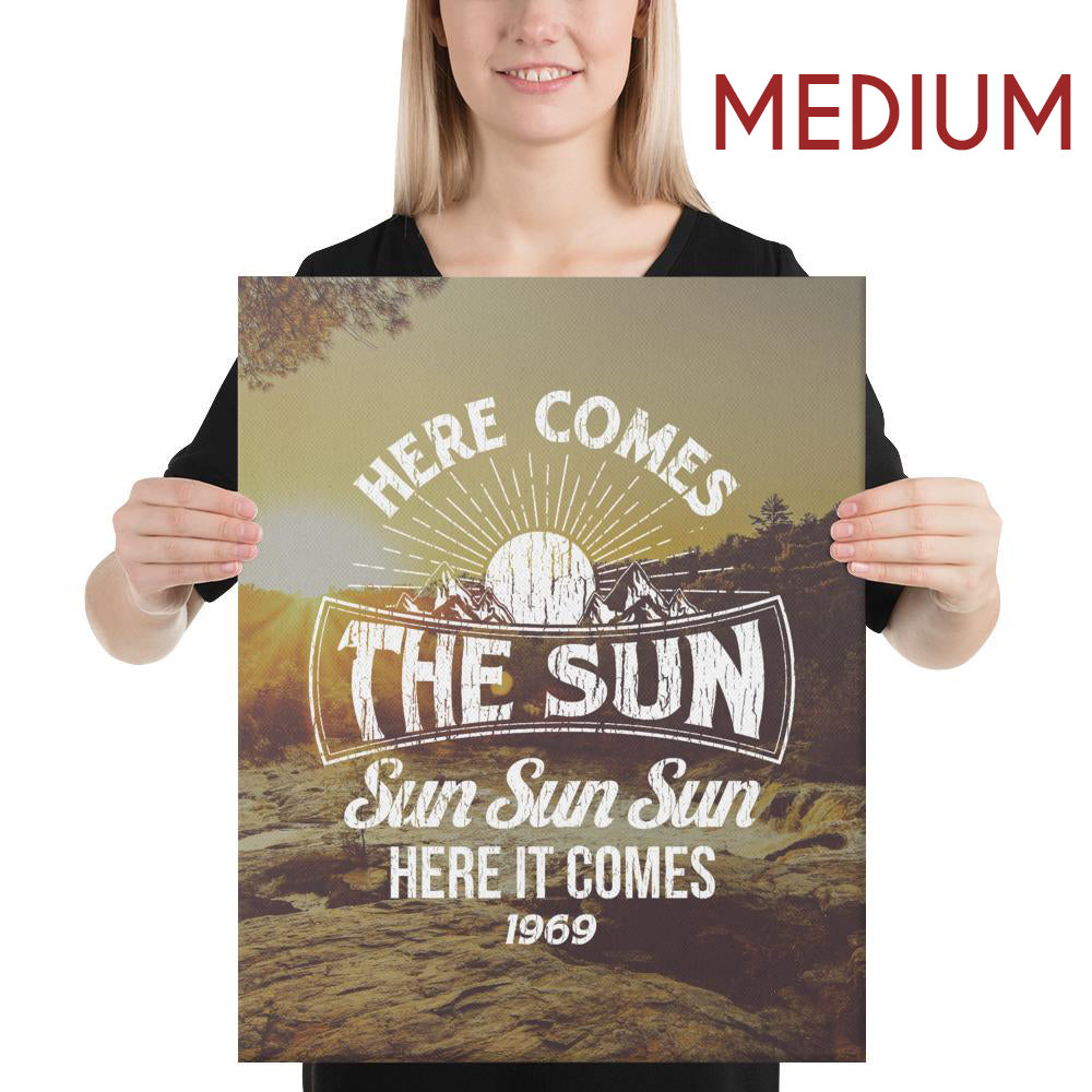 The Beatles - Here Comes The Sun - Medium Canvas 2