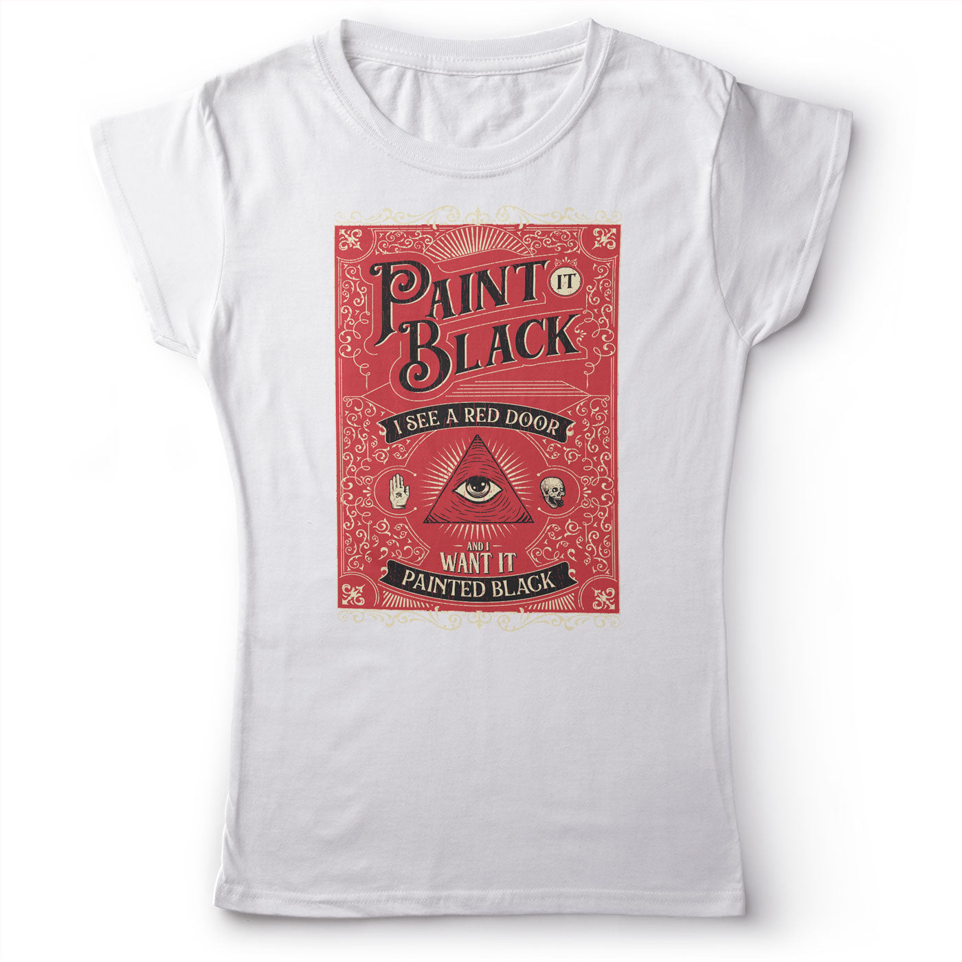 The Rolling Stones - Paint It, Black! - Women's T-Shirt White 2