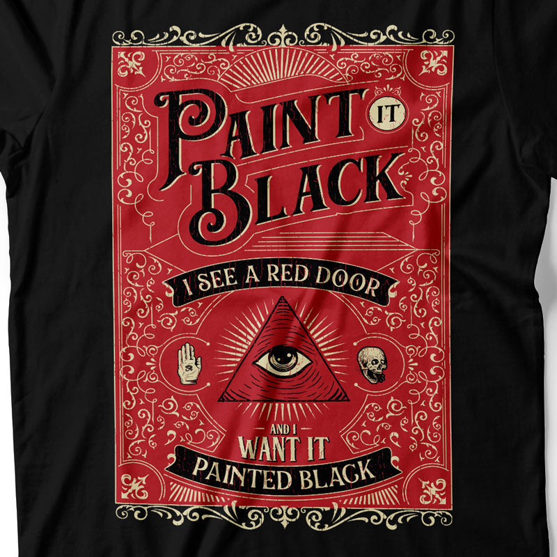 The Rolling Stones - Paint It, Black! - Men's T-Shirt Detail