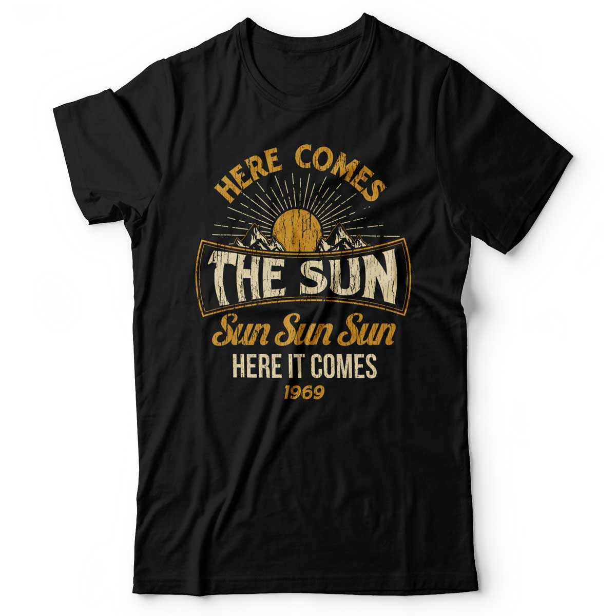 The Beatles - Here Comes The Sun - Men's T-Shirt Black