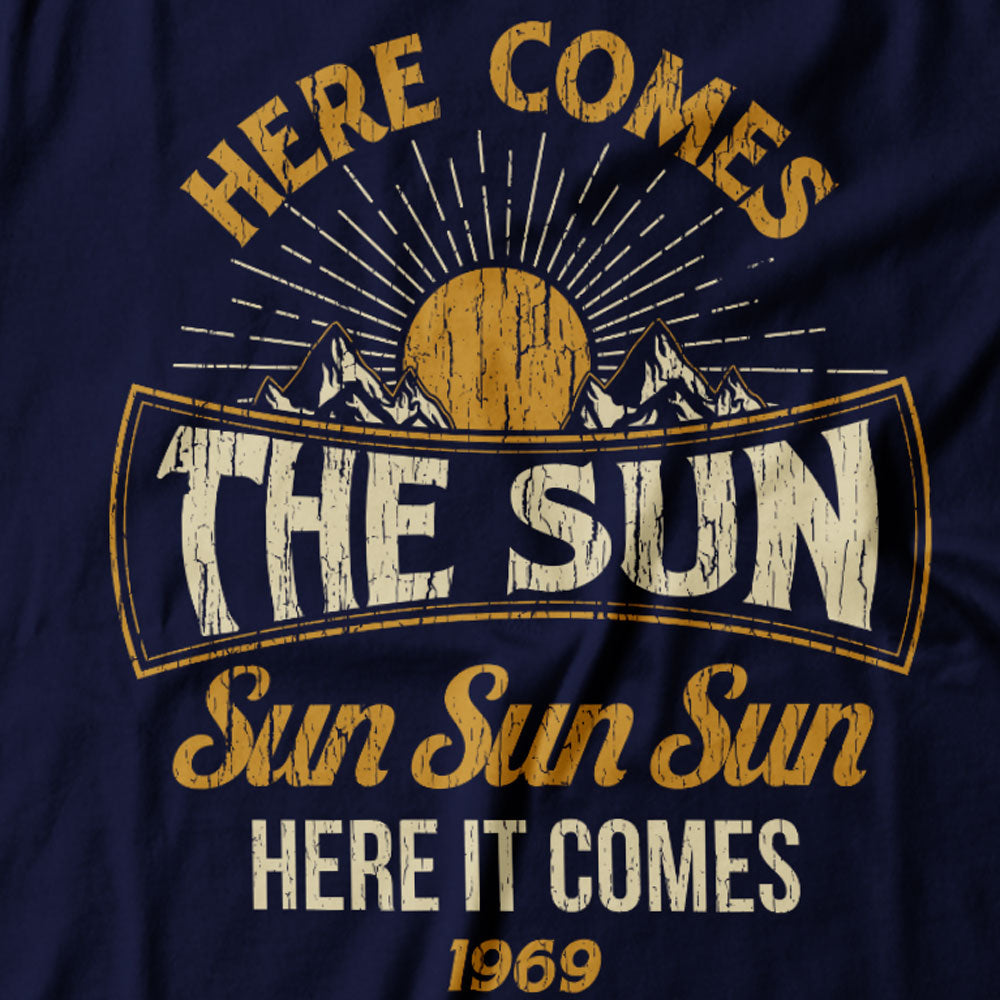 The Beatles - Here Comes The Sun - Men's T-Shirt Detail