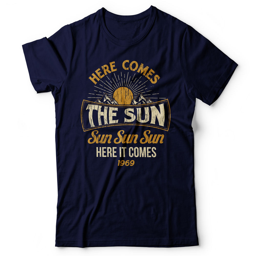 The Beatles - Here Comes The Sun - Men's T-Shirt Navy Blue