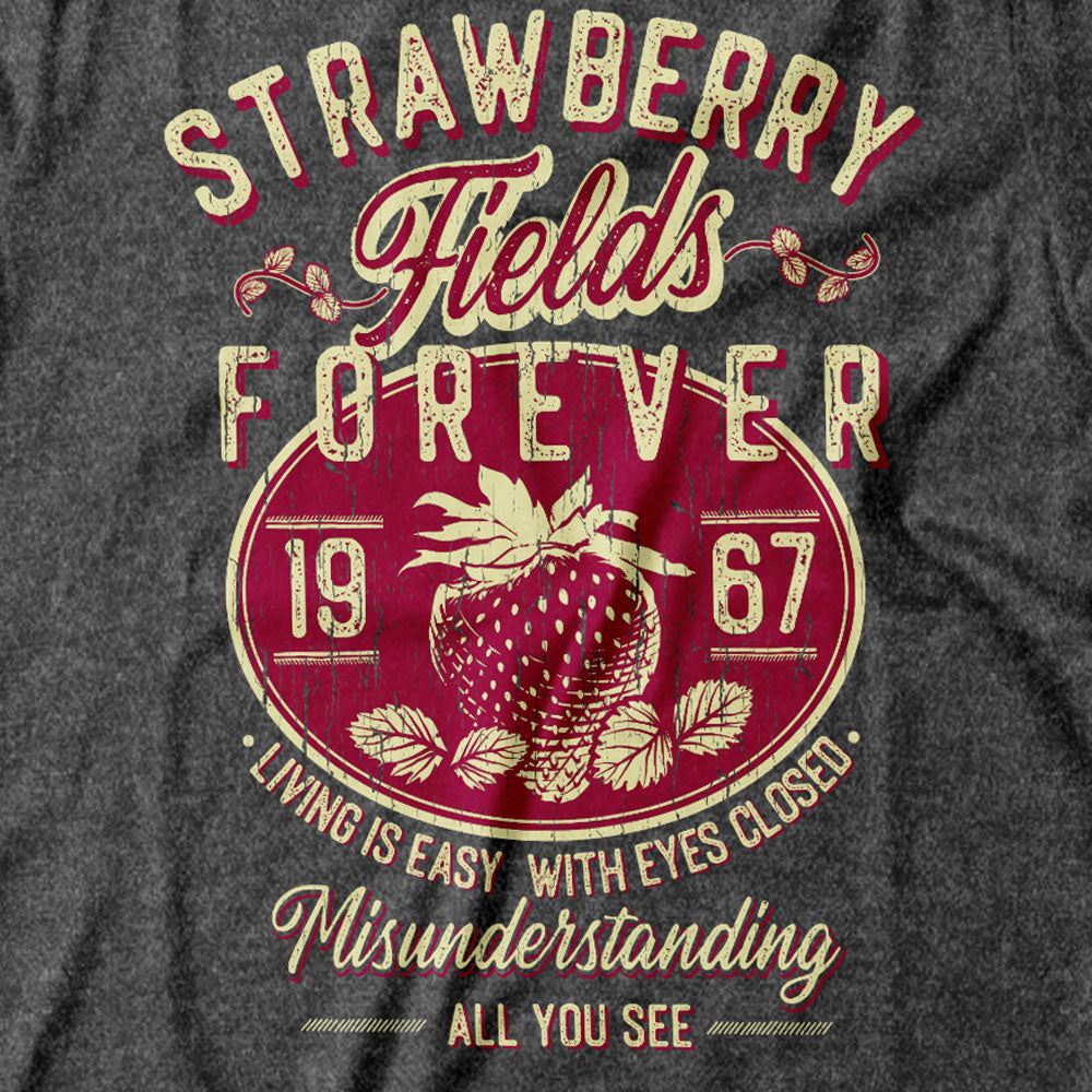 The Beatles - Strawberry Fields Forever - Men's T-Shirt Detail