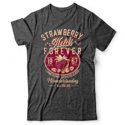 The Beatles - Strawberry Fields Forever - Men's T-Shirt Gray