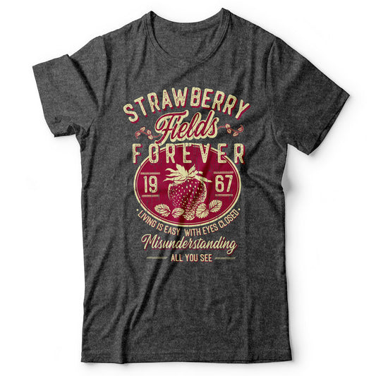 The Beatles - Strawberry Fields Forever - Men's T-Shirt Gray