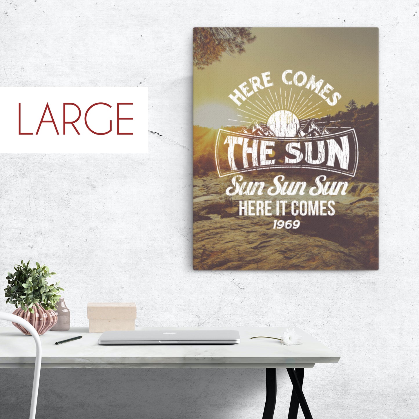 The Beatles - Here Comes The Sun - Large Canvas