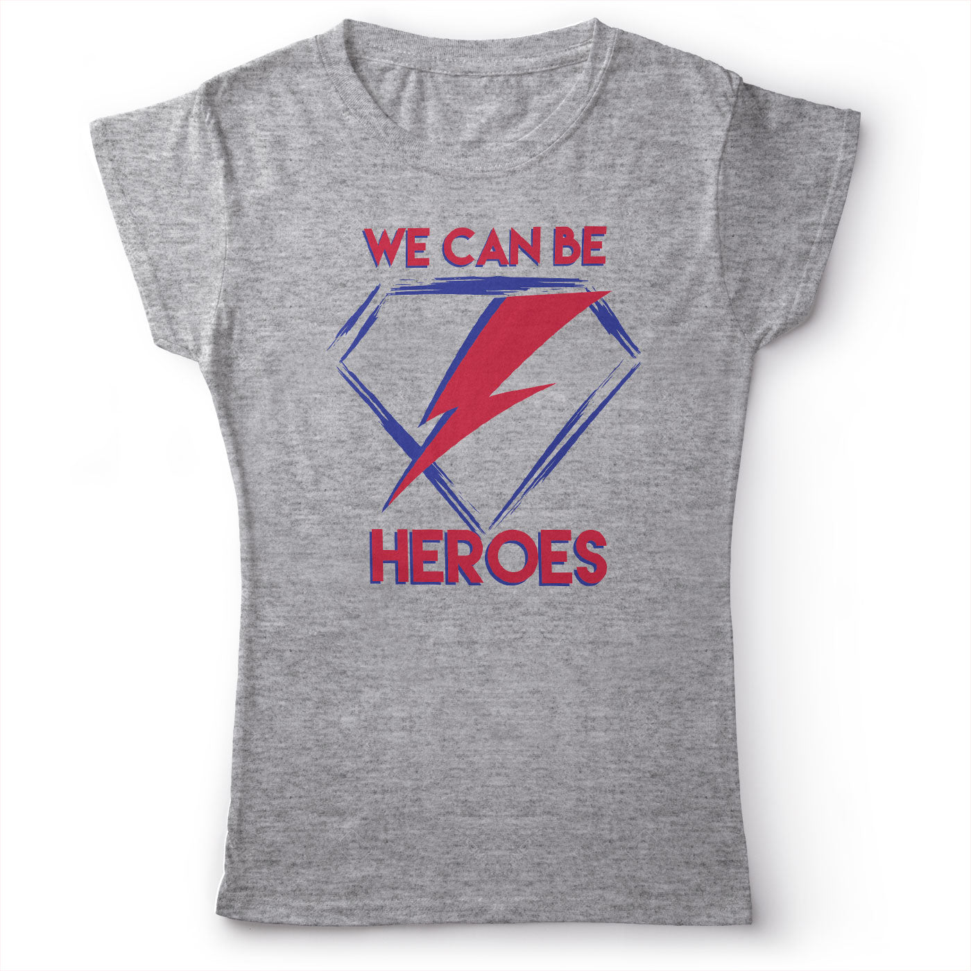 David Bowie - Heroes - Women's T-Shirt Gray 2