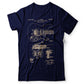 Guitar Patent - Men's T-Shirt Navy Blue