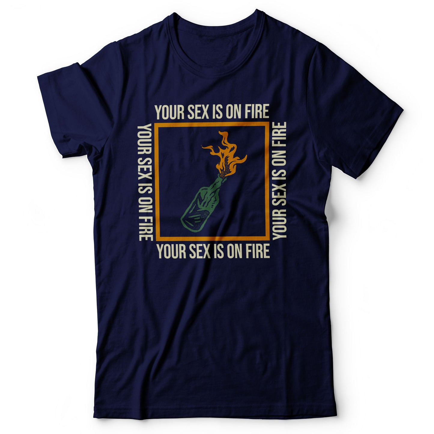 Kings of Leon - Sex On Fire - Men's T-shirt Navy Blue