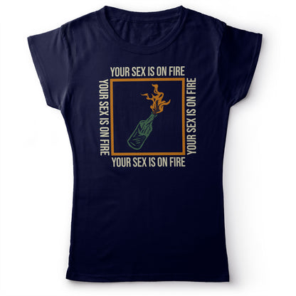 Kings Of Leon - Sex On Fire - Women's T-shirt Navy Blue 2