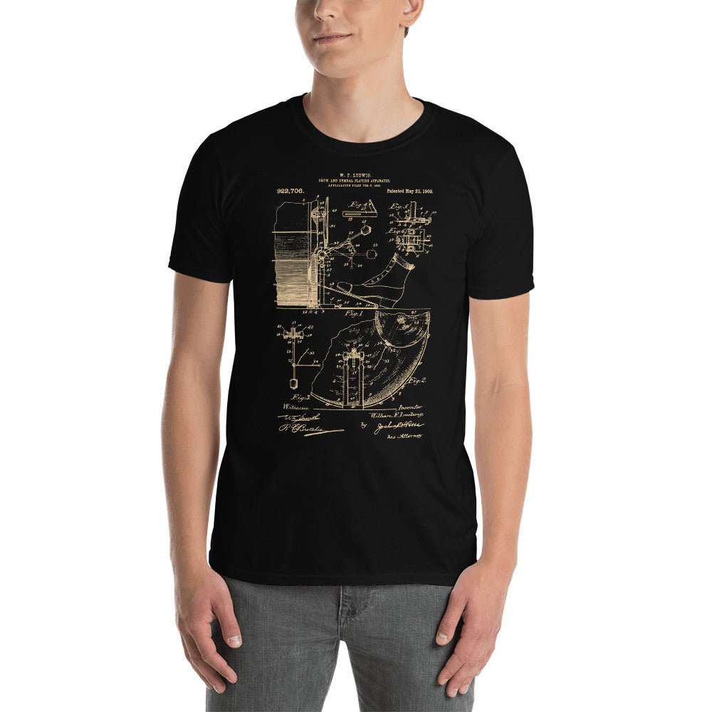 Drums Patent - Men's T-Shirt Black 2
