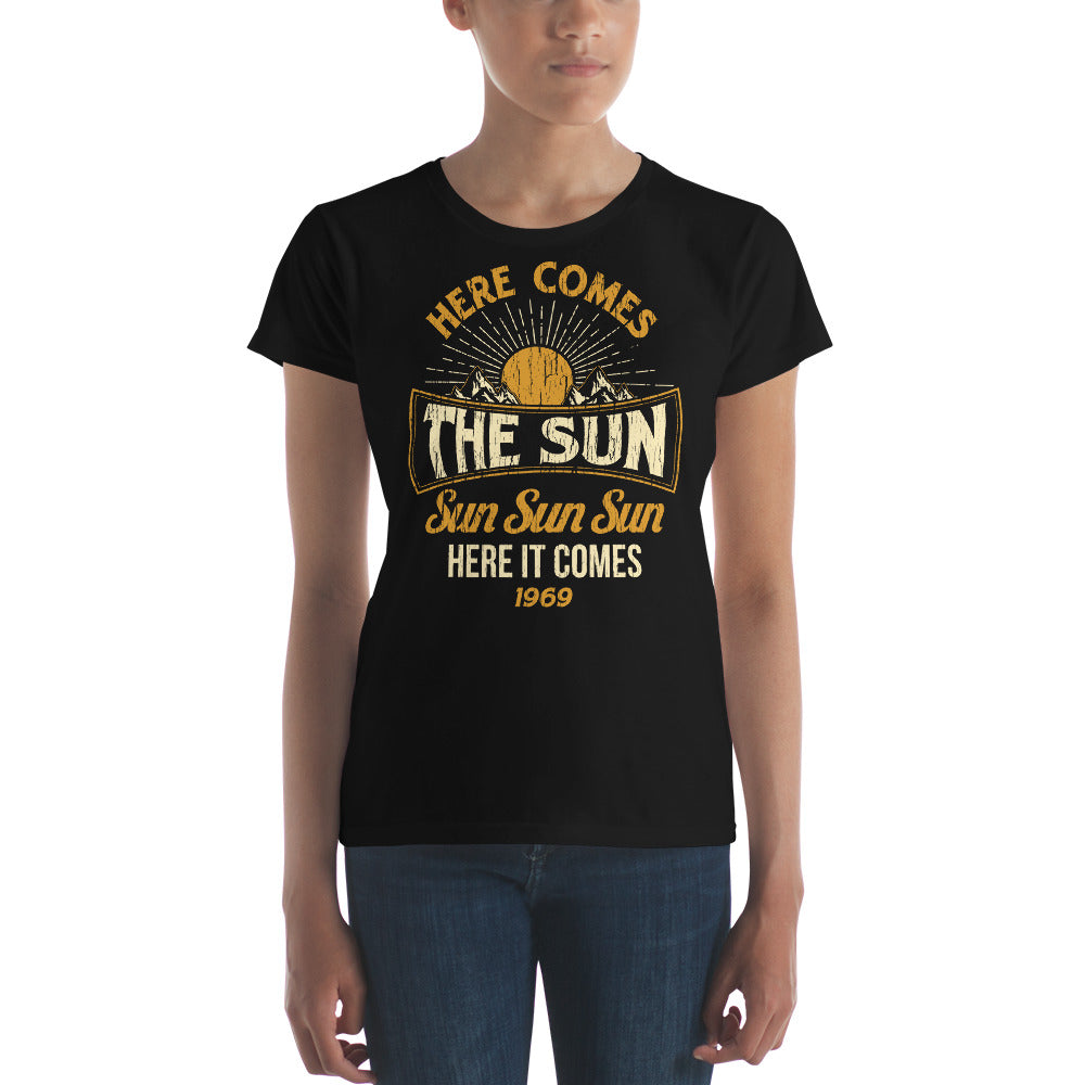 The Beatles - Here Comes The Sun - Women's T-Shirt Black