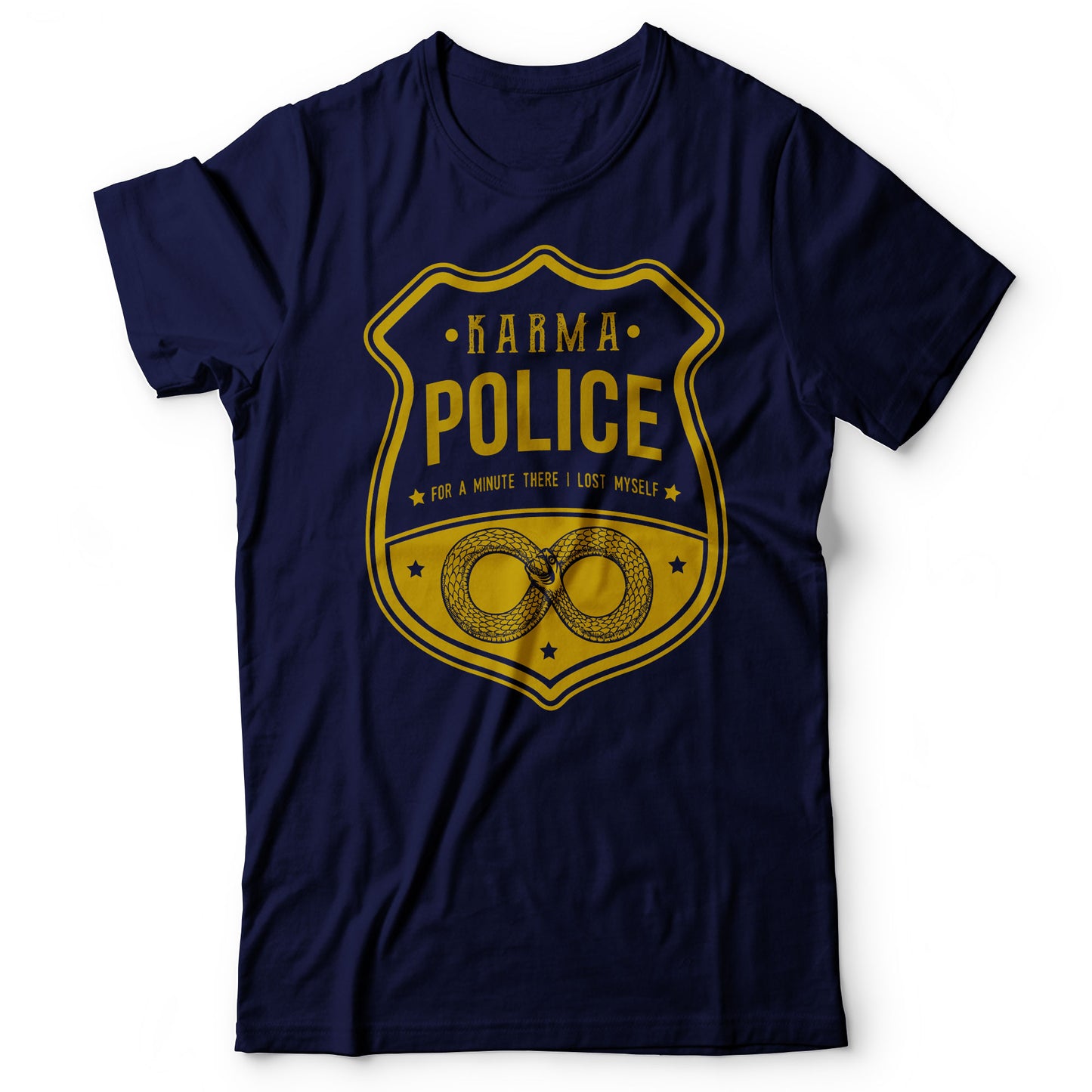 Radiohead - Karma Police - Men's T-shirt Navy Blue