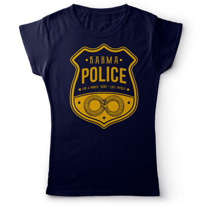 Radiohead - Karma Police - Women's T-shirt Navy Blue 2