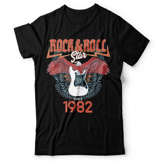Rock & Roll Star Since + Custom Year - T-shirt